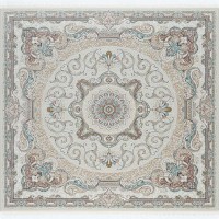 Иранский ковер Shahname 1500 144 Крем квадрат